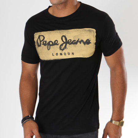 Pepe Jeans - Camiseta Charing Negra