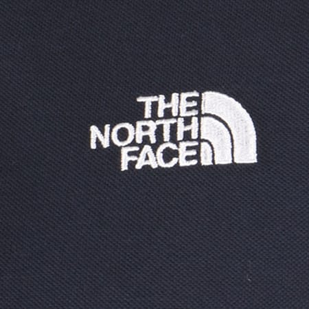 The North Face - Polo Manches Courtes Piquet Bleu Marine