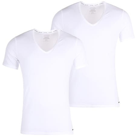 Calvin Klein - Lot De 2 Tee Shirts NU8698A Blanc