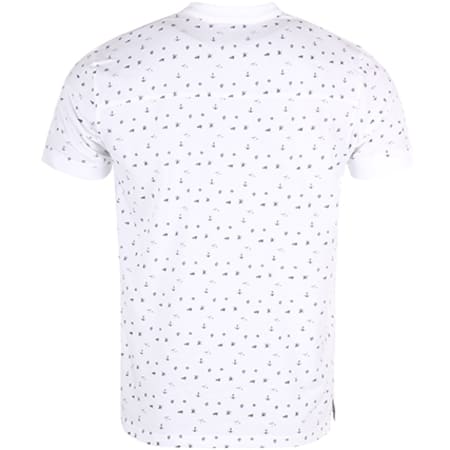Crossby - Polo Manches Courtes Picto Blanc