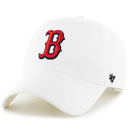 '47 Brand - Casquette 47 Clean Up Boston Red Sox Blanc