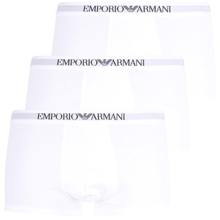 Emporio Armani - Lot De 3 Boxers 111610-CC722 Blanc