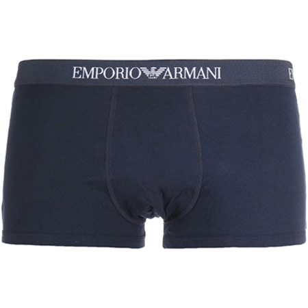 Emporio Armani - Lot De 3 Boxers 111610-CC722 Bleu Marine Gris Chiné Noir