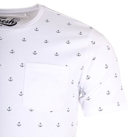 The Fresh Brand - Tee Shirt Poche SGTF262 Blanc