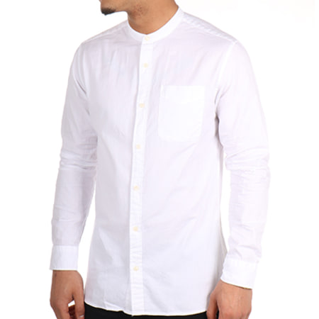 Jack And Jones - Chemise Manches Longues Kevin Mao Blanc