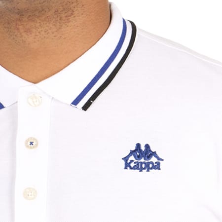 Kappa - Polo Manches Courtes Authentic Esmalto Blanc