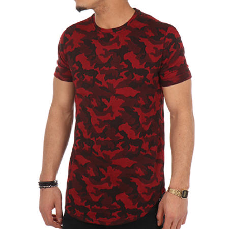 Berry Denim - Tee Shirt Oversize 48 Camouflage Rouge