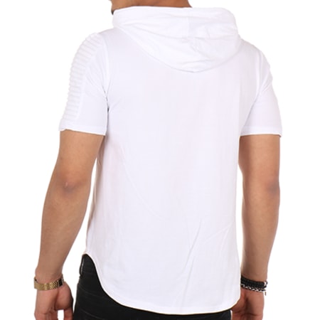 Berry Denim - Tee Shirt Capuche Tigre Brodé 038 Blanc