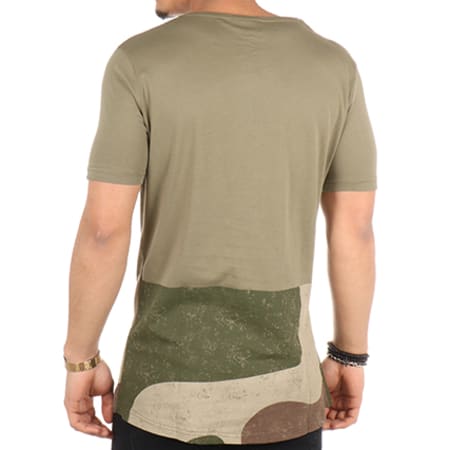 Classic Series - Tee Shirt Oversize KA17007 Vert Kaki Camouflage