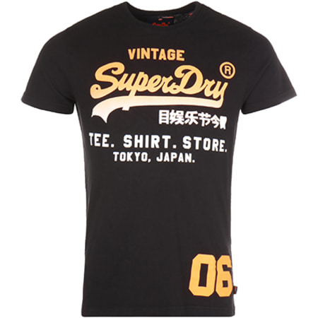 Superdry - Tee Shirt Shirt Shop Fade Noir