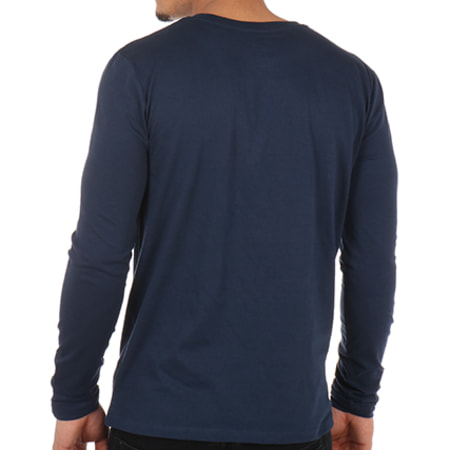 NQNT - Tee Shirt Manches Longues Space Vald Bleu Marine
