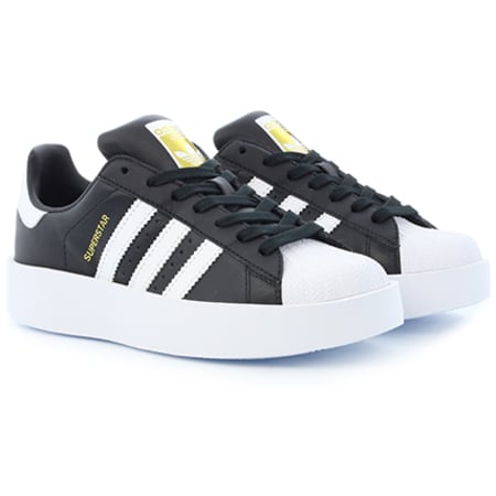 Adidas Originals - Baskets Femme Superstar Bold BA7667 Core Black Footwear White