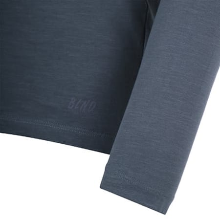 Blend - Tee Shirt Poche Manches Longues 20703060 Bleu Marine