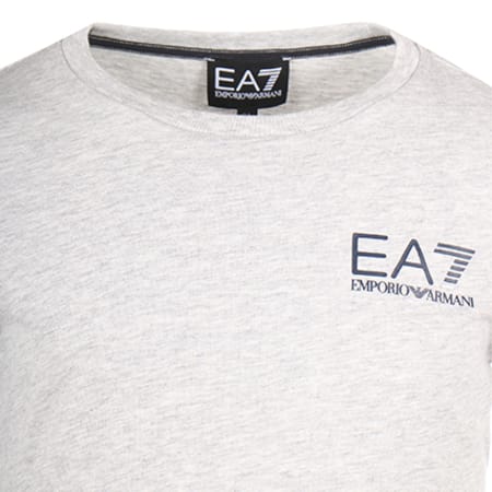 EA7 Emporio Armani - Tee Shirt Manches Longues Enfant 3YBT65-BJ02Z Gris 