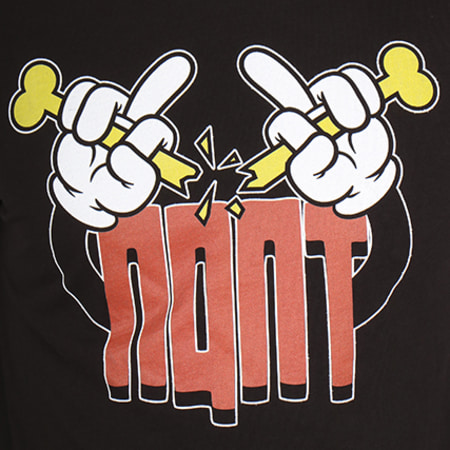 NQNT - Tee Shirt Manches Longues Vald Fingers Noir