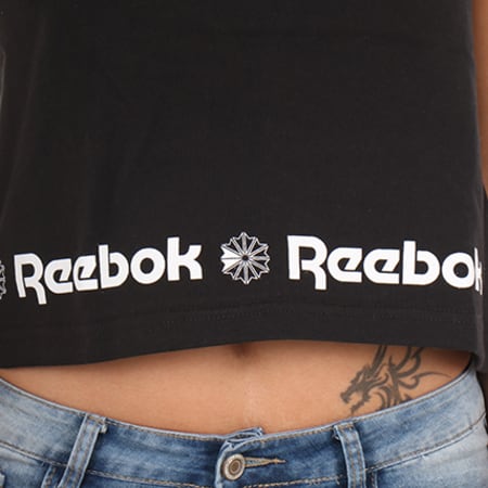 Reebok - Tee Shirt Crop Femme Starcrest BK4138 Noir