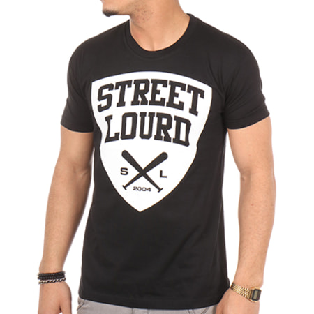 Street Lourd - Maglietta Emblema Nero