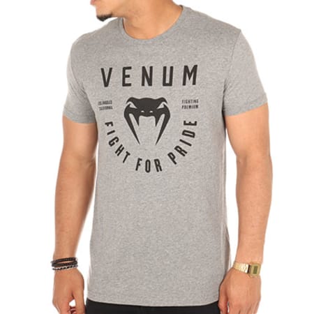Venum - Tee Shirt Fight For Pride Gris Chiné