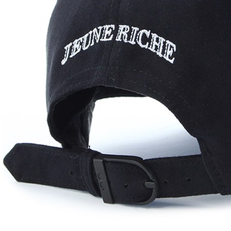 Jeune Riche - Casquette Logo Suede Noir