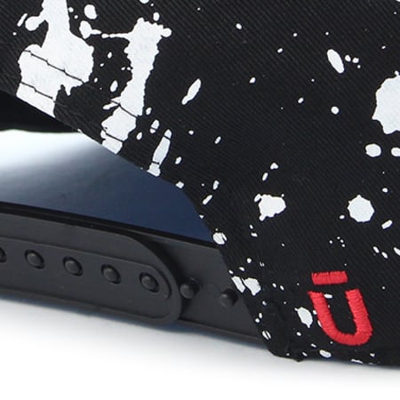 Unkut - Casquette Snapback Splatter Noir Rouge Speckle
