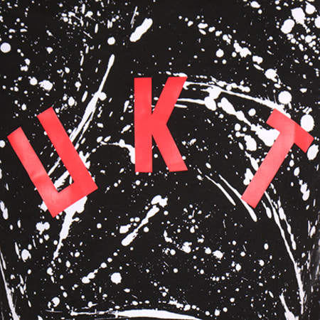 Unkut - Tee Shirt Splatter Speckle Noir Rouge