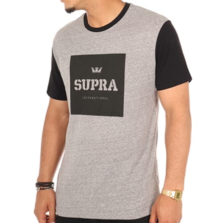 Supra - Tee Shirt 103145 Gris Anthracite