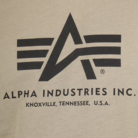 Alpha Industries - Tee Shirt Basic Vert kaki