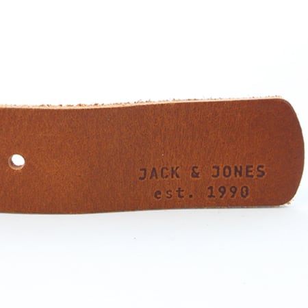 Jack And Jones - Ceinture Max Leather Marron