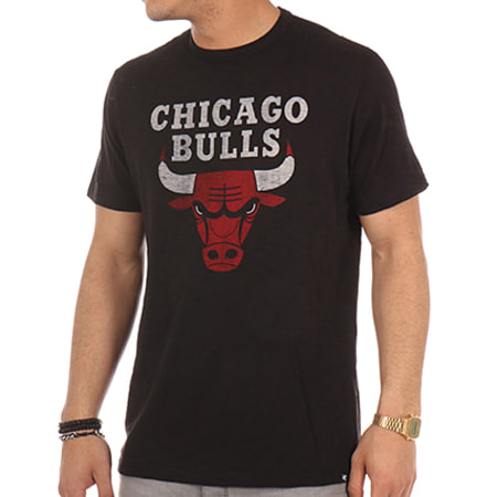 '47 Brand - Tee Shirt NBA Chicago Bulls 201188 Noir Chiné