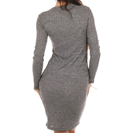 Urban Classics - Robe Manches Longues Femme TB1340 Gris Anthracite 