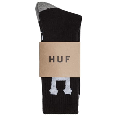 HUF - Chaussettes Classic H Crew Noir