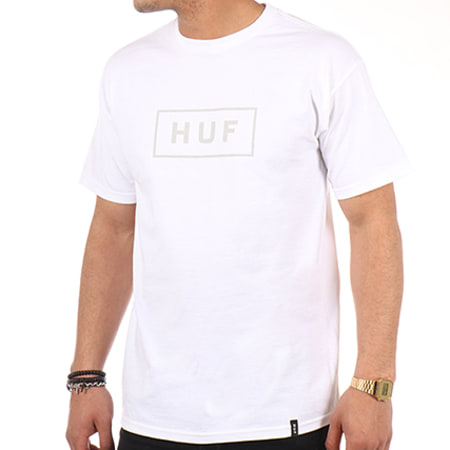 HUF - Tee Shirt Bar Logo Blanc