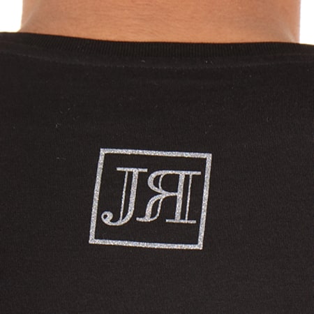 Jeune Riche - Tee Shirt Noir Logo Argent