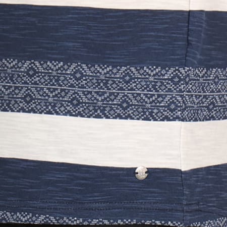 Tom Tailor - Tee Shirt Poche 1037482-62-12 Bleu Marine Blanc