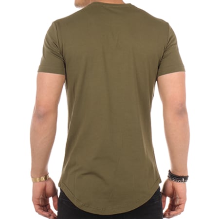 John H - Tee Shirt Oversize 380 Vert Kaki