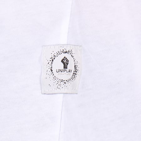 Uniplay - Tee Shirt Oversize Avec Tigre Brodé UPM1701 Blanc