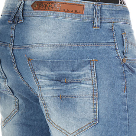 Biaggio Jeans - Short Jean Dalida Bleu Denim 