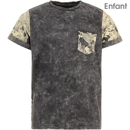 American People - Tee Shirt Poche Enfant Bload Gris Anthracite