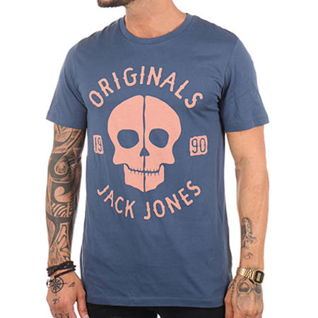 Jack And Jones - Tee Shirt Ames Bleu Marine
