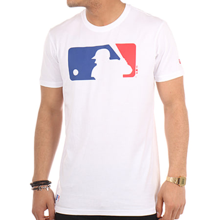 New Era - Tee Shirt MLB Logo Blanc