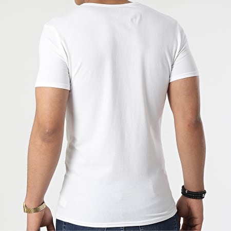 Tommy Hilfiger - Set di 3 magliette girocollo Premium Essentials Bianco Nero Grigio