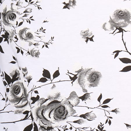 Aarhon - Tee Shirt 9001BW Blanc Floral