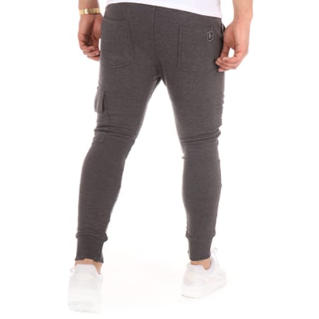 American People - Pantalon Jogging Robby Gris Anthracite Chiné