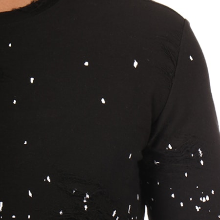 Gov Denim - Tee Shirt Manches Longues Oversize 172017 Noir
