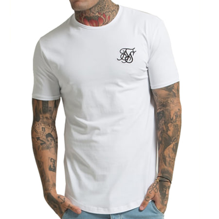 SikSilk - Tee Shirt Oversize Gym 10895 Blanc