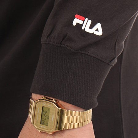 Fila - Tee Shirt Manches Longues Classic 680485 Logo Noir