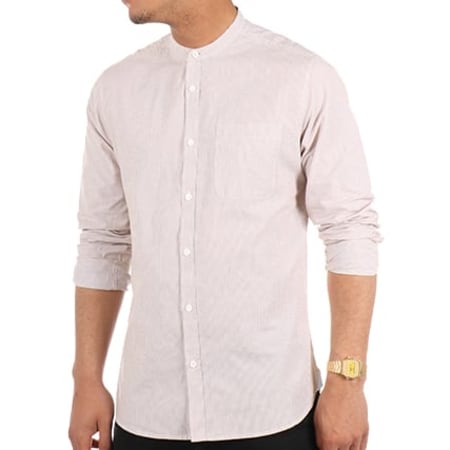 Solid - Chemise Manches Longues Henry Taupe