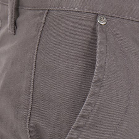 Solid - Pantalon Chino Mak Gris Anthracite 