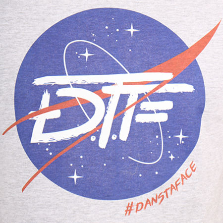DTF - Tee Shirt Space Gris Chiné