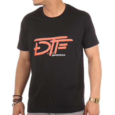 DTF - Tee Shirt Classic Noir Rouge